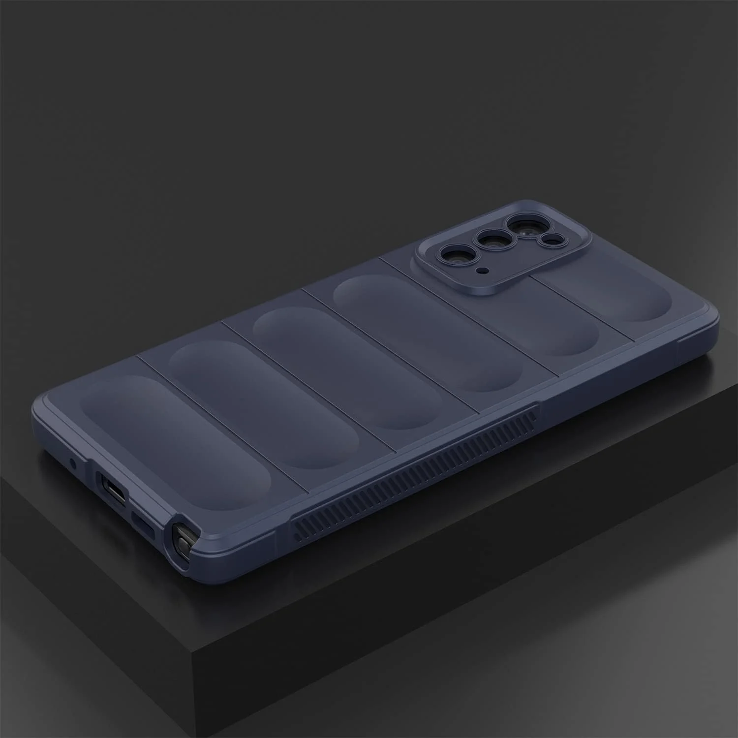DL3 Mobilak Silicone Case for Samsung Galaxy Note 20 5G Heavy Duty Protective [Slim Fit] Shockproof Soft Flexible Protective Design Shock-Absorption TPU Cover With Camera Protection - Blue