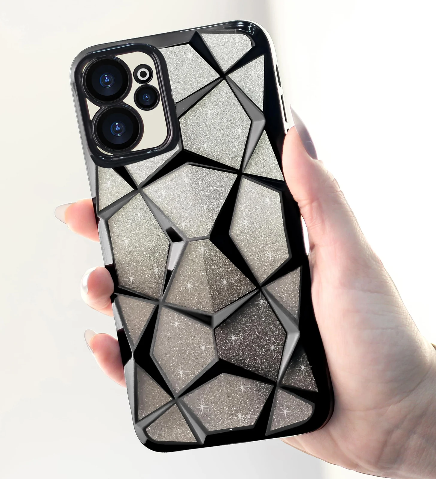 DL3 MOBILAK Gradient Glitter TPU Phone Case for OPPO Reno 15F / Reno15 FS