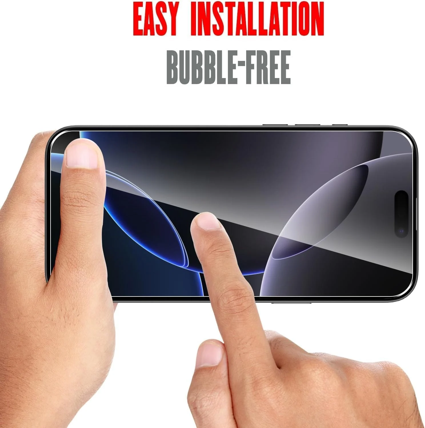 DL3 Mobilak for iPhone 16 Plus 6.7 Inch Tempered Glass Screen Protector, 9H Hardness Anti-Scratch Tempered Glass flim, Case Friendly, Anti-Scratch For - Clear