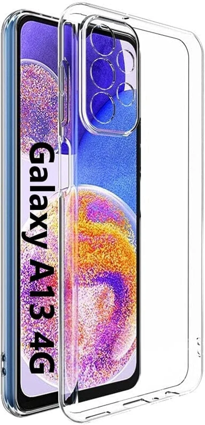 DL3 Mobilak Case Compatible with Samsung Galaxy A13 4G [Not fit A13 5G] Case Crystal Soft TPU Gel Case Flexible Silicone Anti-Scratch Camera Protection TPU Cover - Clear
