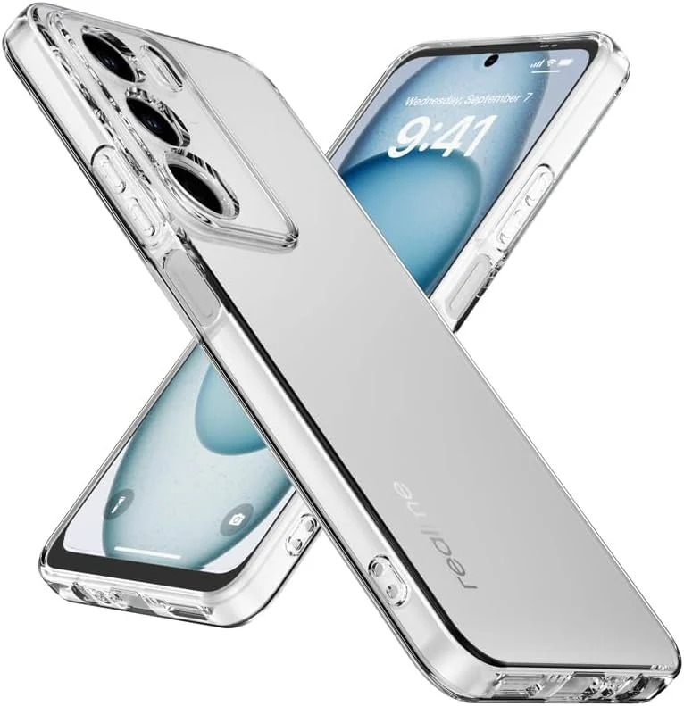 DL3 Mobilak Case Compatible with realme C71, Case Crystal Soft TPU Gel Case Flexible Silicone Anti-Scratch Camera Protection TPU Cover - Clear