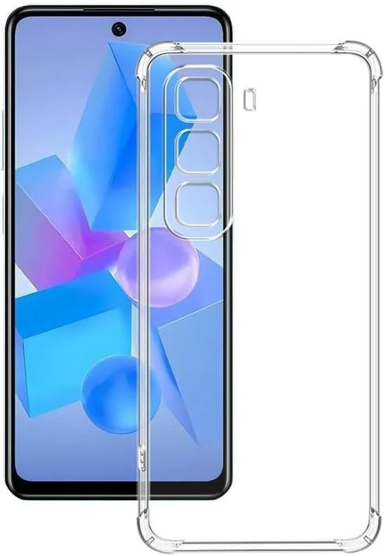 DL3 Mobilak Clear TPU Protective Case for Infinix Hot 60i with Camera Protection and Shockproof Design - Clear