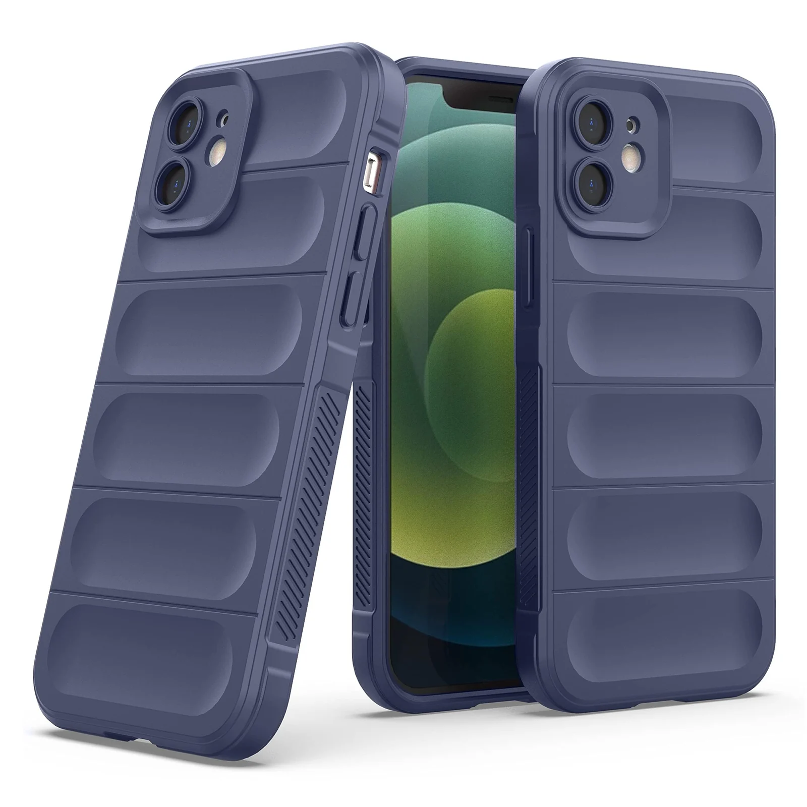 DL3 Mobilak Silicone Case for Apple iPhone 11 Heavy Duty Protective [Slim Fit] Shockproof Soft Flexible Protective Design Shock-Absorption TPU Cover With Camera Protection - Blue