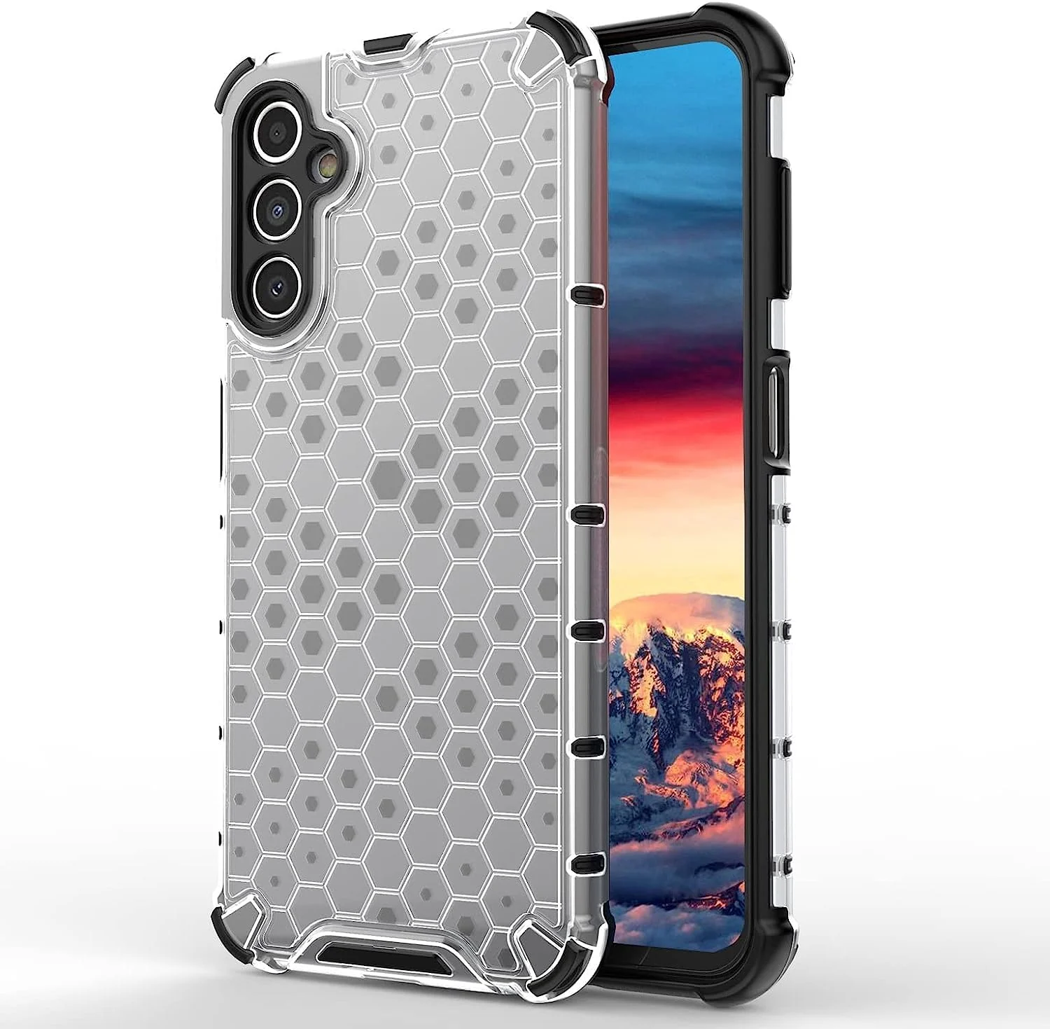 DL3 Mobilak Clear PC and TPU Protective Case for vivo Y02S / vivo Y16 4G with Shockproof Design - Clear