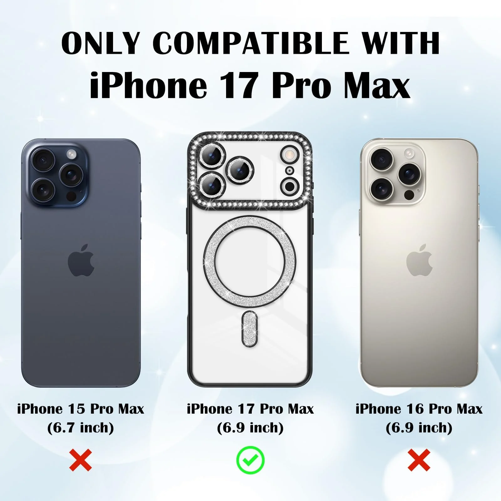 DL3 Mobilak MagSafe-Compatible Magnetic Case for iPhone 17 Pro Max with Camera Protection and Magnetic Car-Mount Support - Purple