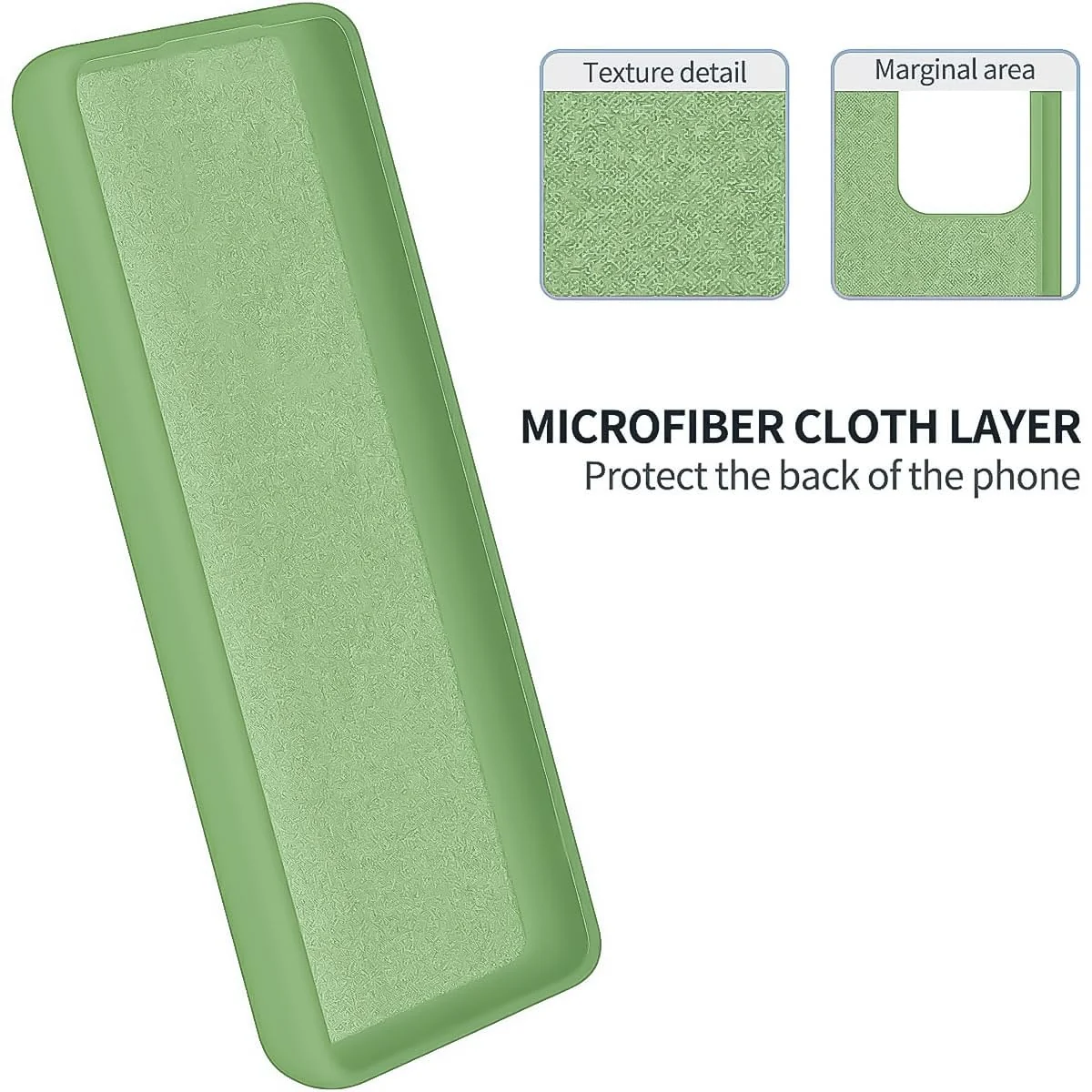 DL3 Mobilak Soft Silicone Protective Case for Huawei Nova Y91 4G / Huawei Enjoy 60X 4G with Microfiber Lining and Shockproof Design - Light Green