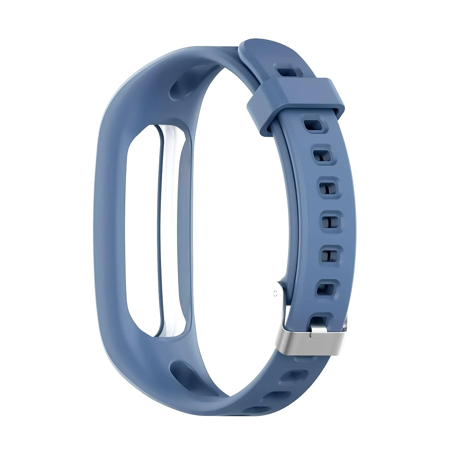 Huawei Honor 4 Running Version / Huawei 3e / 4e Smart Watch — DL3 MOBILAK Silicone Watch Band Strap Compatible for Huawei Honor Band 4 Running Version/Huawei Band 3e/ Band 4e Smart Watch Bracelet Replacement - Blue