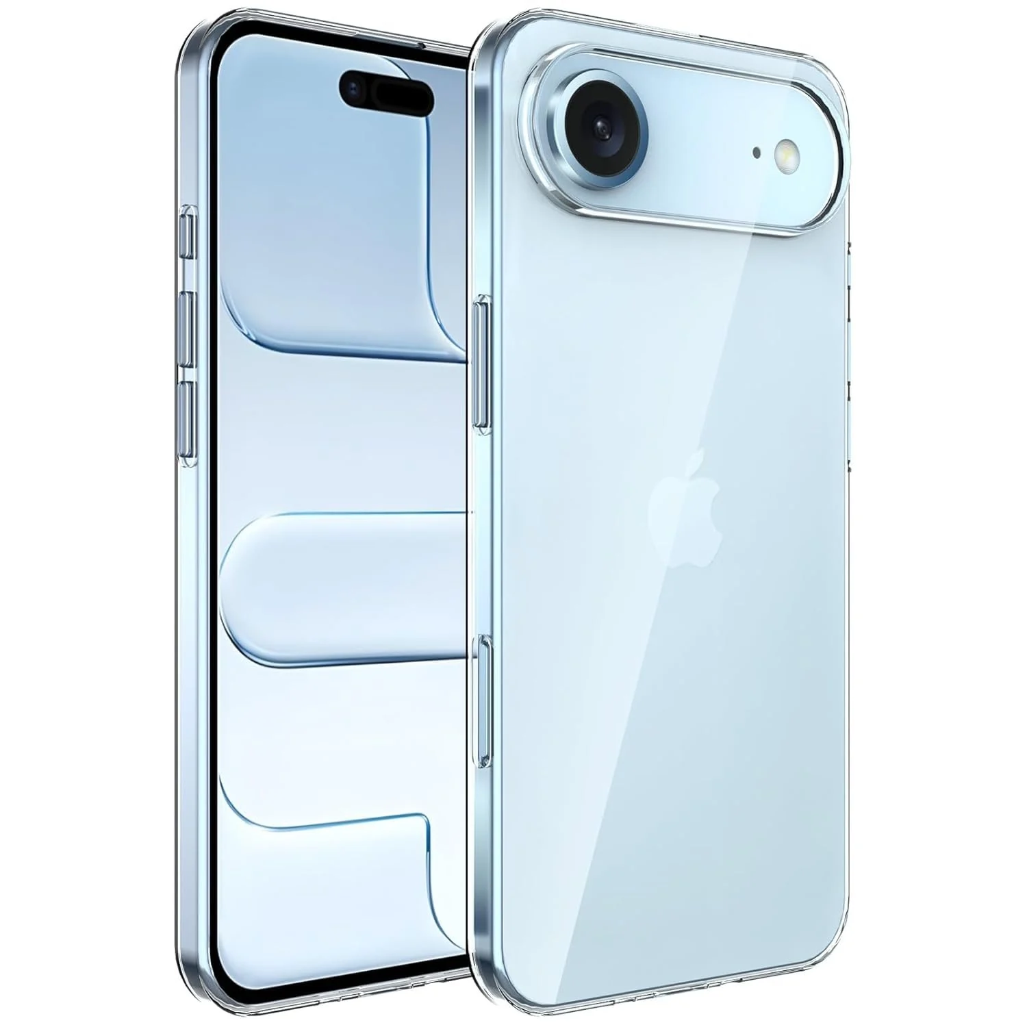 DL3 Mobilak Case Compatible with iPhone 17 Air (6.6 inch) Case Crystal Soft TPU Gel Case Flexible Silicone Anti-Scratch TPU Cover - Clear