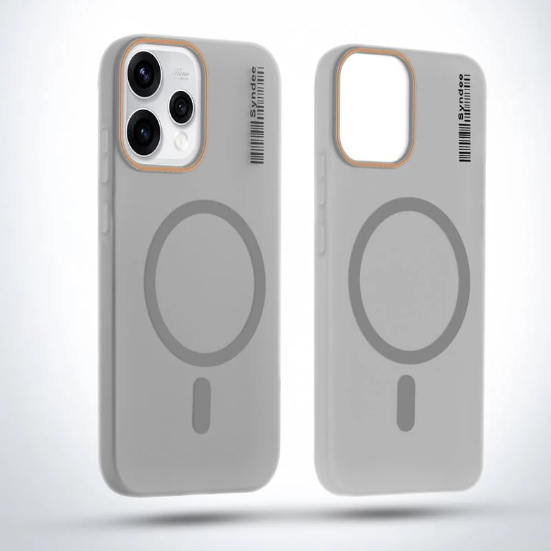DL3 Mobilak Case Back Cover for OPPO Reno 15 5G (OPPO Reno15), Sleek Frosted Translucent Back Only Compatible with Wireless Magnetic Accessories | Anti-Scratch Shockproof Phone Case - Gray