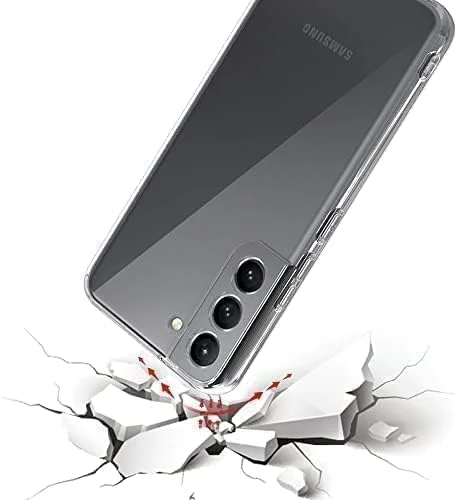 DL3 Mobilak Case Compatible with Samsung Galaxy S21 FE 5G Case Crystal Soft TPU Gel Case Flexible Silicone Anti-Scratch Camera Protection TPU Cover - Clear