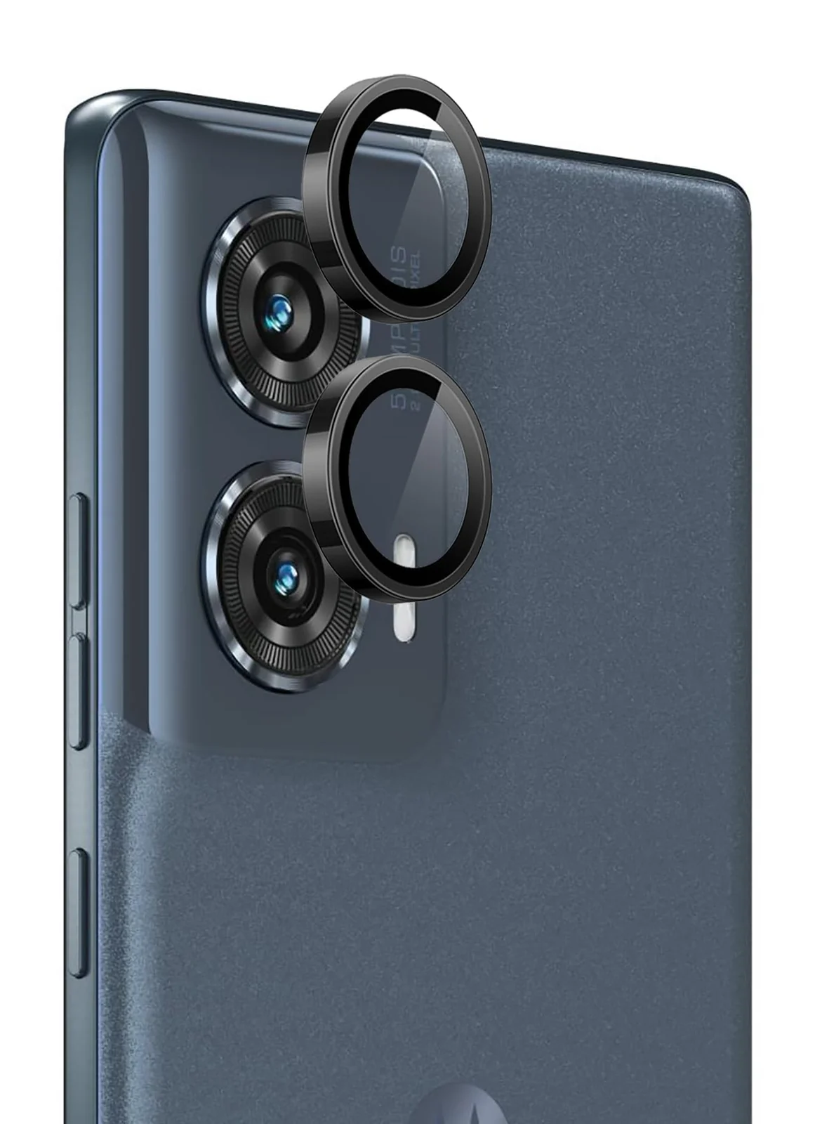 DL3 Mobilak Camera Lens Protector for Motorola Moto G35 5G Accessories, 9H Tempered Glass Metal Individual Ring Camera Cover Screen Protector, Case Friendly, Anti Scratch