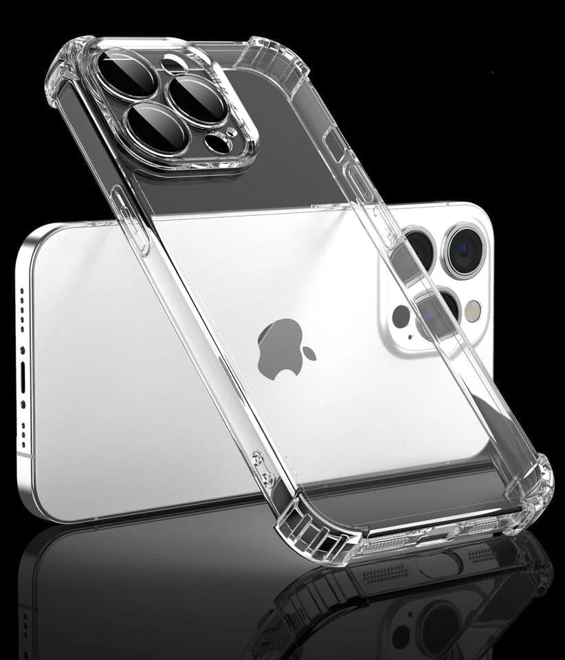 DL3 MOBILAK Case Compatible with iPhone 15 Pro Max Camera, Cover Silicone Transparent TPU Gorilla Anti-shock Shockproof Corners - Clear