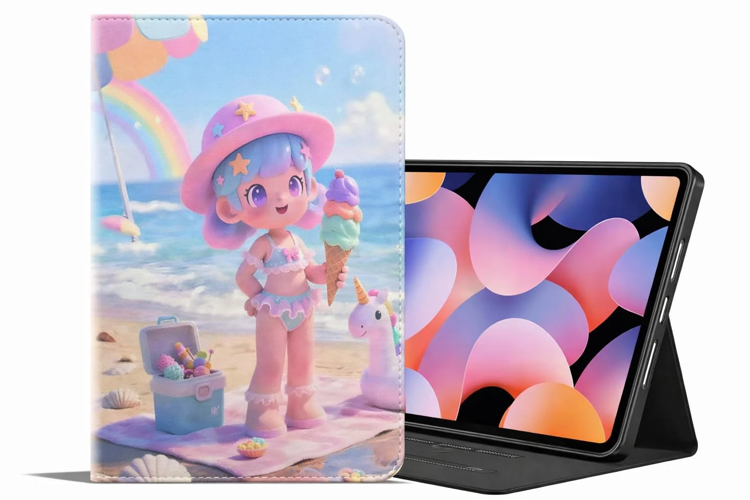 DL3 Mobilak Case for iPad (A16) 11th Generation 11 Inch 2025/10th Generation 10.9 Inch 2022, Slim PU Leather Folio with Adjustable Stand, 3D Pattern Shock-Absorbing Tablet Cover