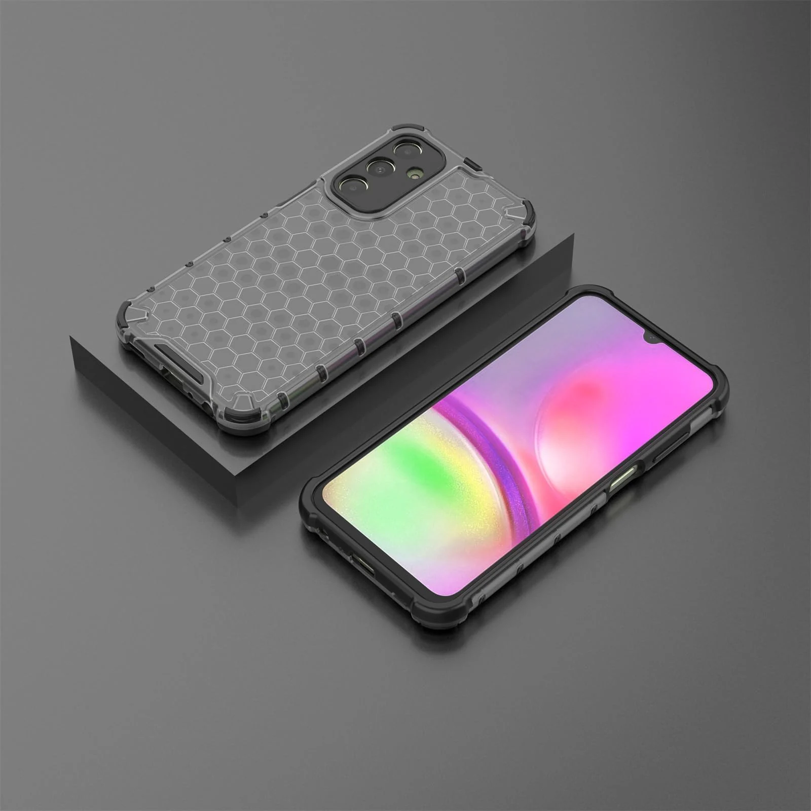 DL3 Mobilak Clear PC and TPU Protective Case for Samsung Galaxy A25 5G with Shockproof Design - Black