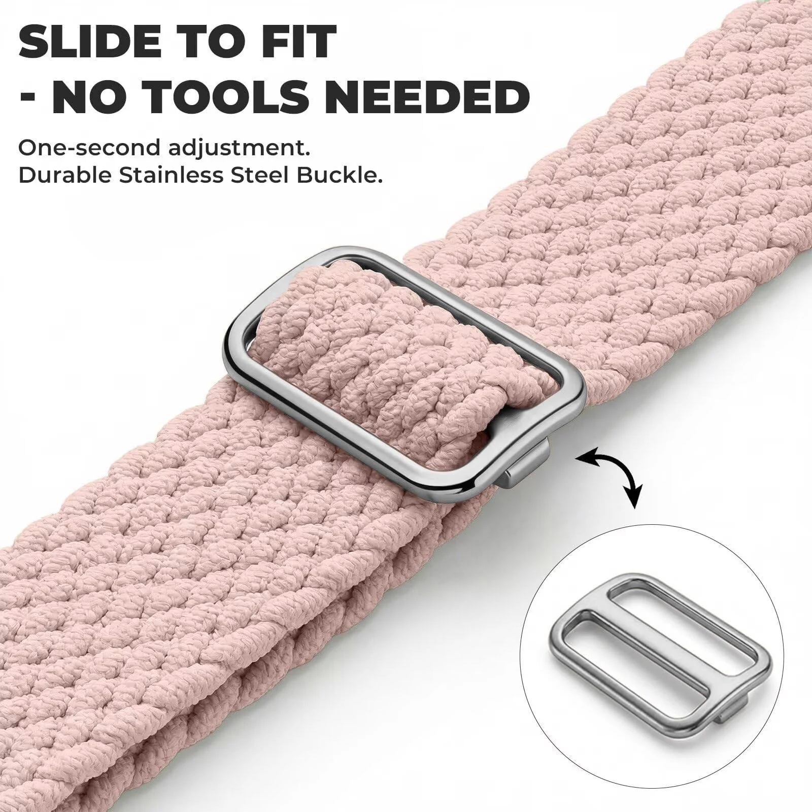 DL3 Mobilak 20mm Stretchy Nylon Strap For Samsung Galaxy Watch 7/6/5/4/FE Band 40mm 44mm/Galaxy Watch 6/4 Classic Bands 47mm 43mm 46mm 42mm/Watch 5 pro 45mm/3 41mm/Active 2, Sport Breathable Braided Wristband - Cherry