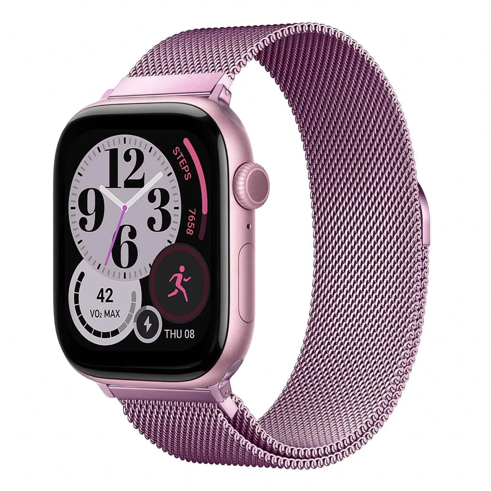 Milanese Loop Compatible With Apple Watch Ultra 3 2 1 49mm 46mm 45mm 44mm 42mm, Stainless Steel Mesh Band Magnetic Clasp, Adjustable Metal Strap for iWatch Series 11/10/9/8/7/6/5/4/SE - A-Gold