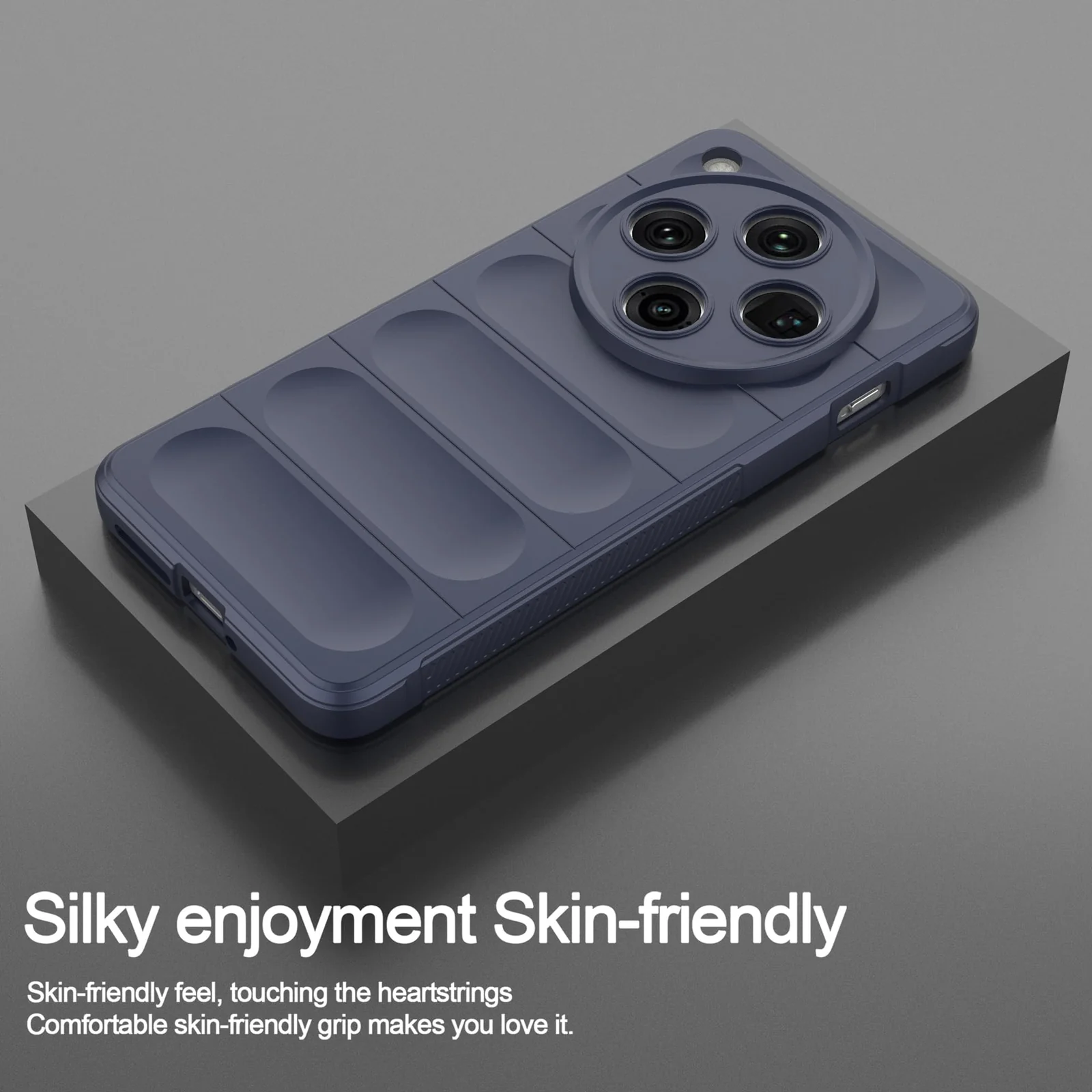 DL3 Mobilak Flexible Silicone and TPU Protective Case with Camera Protection for OPPO Find X8 Pro - Blue