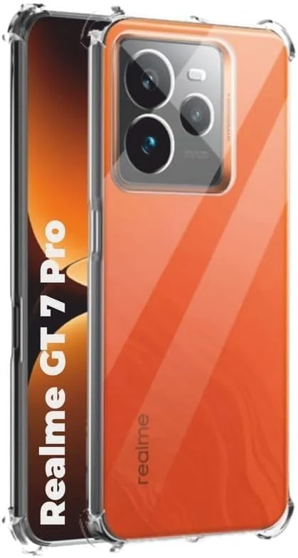 DL3 Mobilak Clear TPU Protective Case for realme GT 7 Pro 5G with Camera Protection and Shockproof Design - Clear
