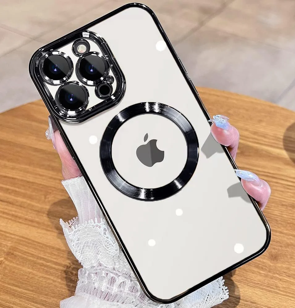 iPhone 12 Pro 6.1-Inch with Built-in Camera Lens Protector — DL3 Mobilak Plated-Edge Protective Case for iPhone 12 Pro 6.1-Inch with Built-in, Supports wireless charging, Camera protection, Scratch-resistant surface