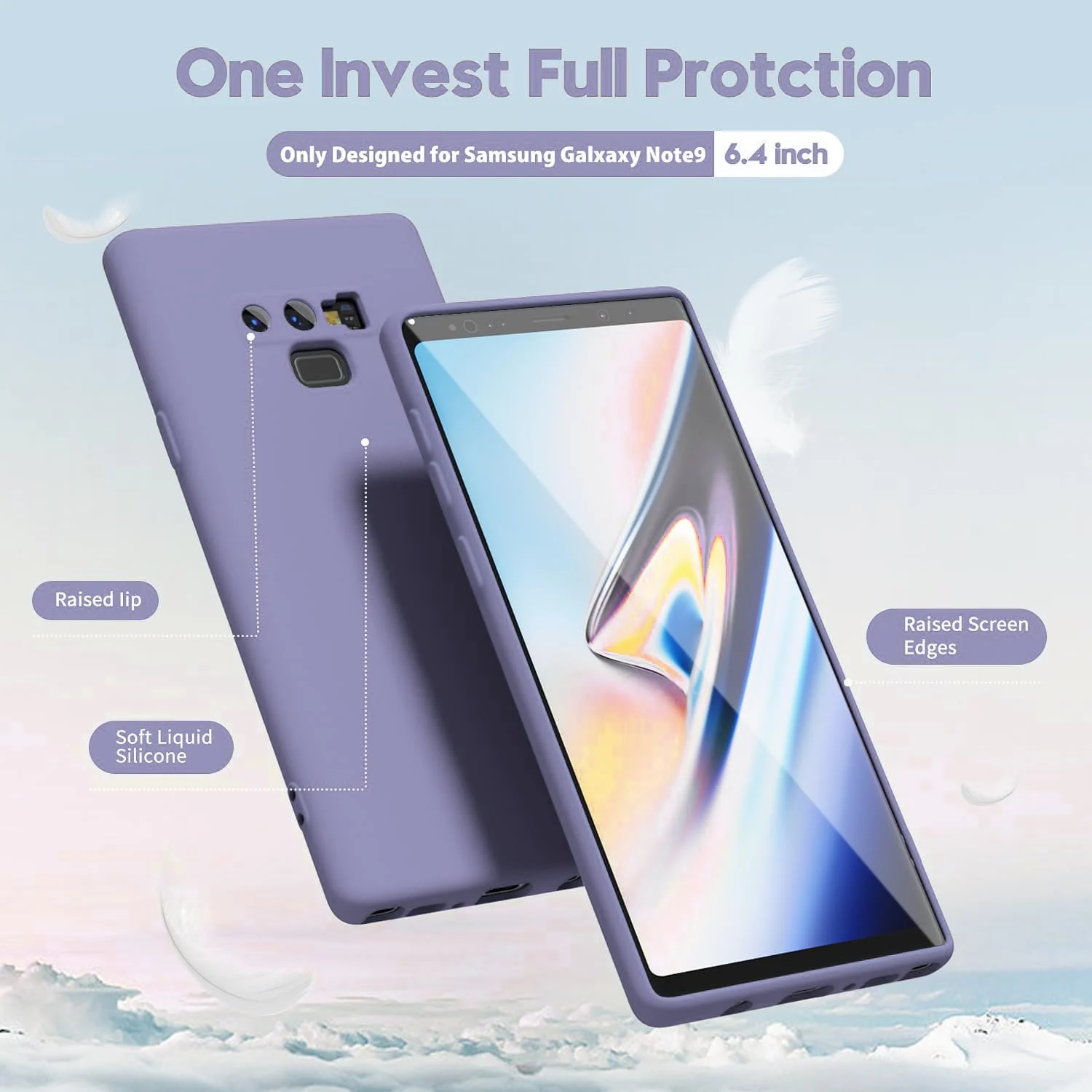 DL3 Mobilak Liquid Silicone Protective Case for vivo V27e / vivo S16e with Microfiber Lining and Shockproof Design - Purple