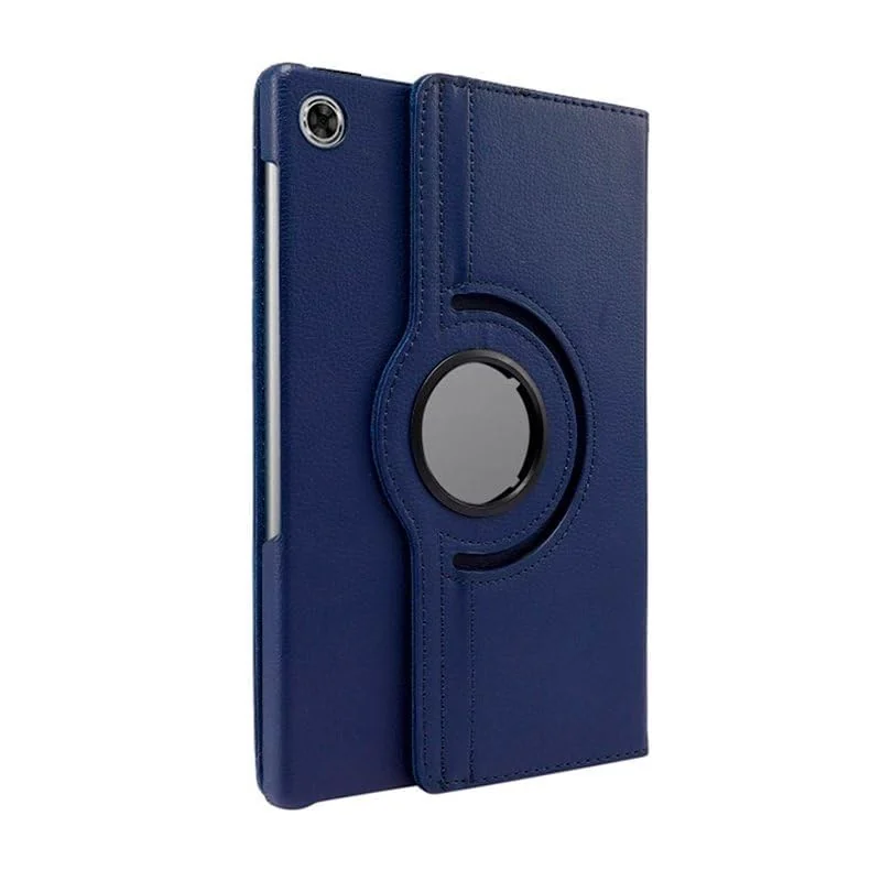 DL3 Mobilak Protective Cover for Samsung Galaxy Tab A9 8.7-inch (SM-X110/X115/X117), 360° Rotatable Smart Stand, Leather Folio Flip Cover with Multi-Angle Viewing, Auto Wake Sleep - Blue
