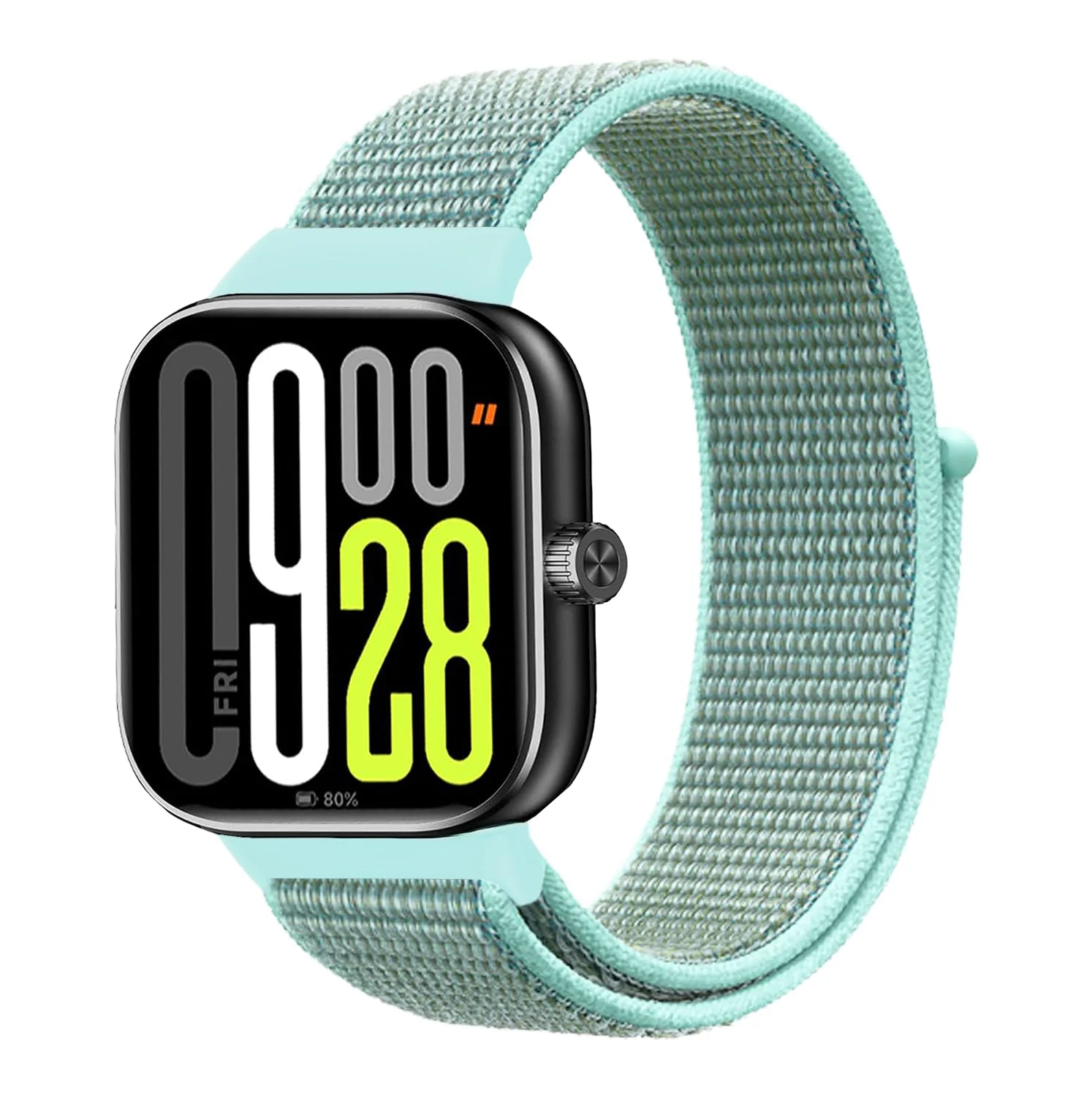 DL3 Mobilak Nylon Strap for Redmi Watch 4/Redmi Watch 5/Xiaomi Smart Band 8 Pro/Band 9 Pro, Men and Women Breathable Elastic Bracelet, Adjustable Straps Replacement Band Sport Watchband - Sea Blue
