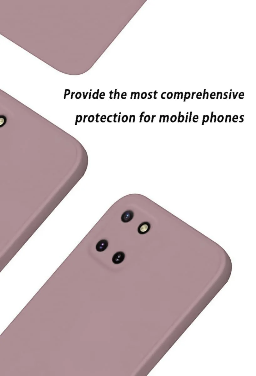 DL3 Mobilak Liquid Silicone Protective Case for Samsung Galaxy Note 10 Lite with Microfiber Lining and Shockproof Design - Cashmere