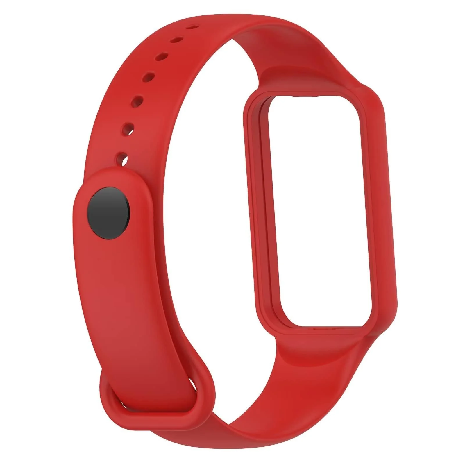 DL3 Mobilak Sport Band Compatible With Amazfit Band 7 Fitness Tracker Replacement Strap Soft Silicone Wristband Bracelet For Amazfit Band7 - Red