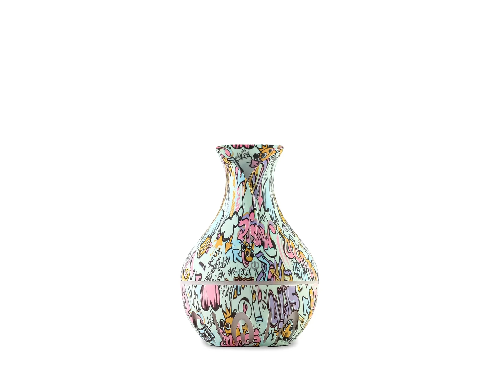 mobigon Wood Cool Mist Ultrasonic Humidifier for Room Moisture, Aroma Diffuser for Home, 200ml Essential Oil Diffuser with 7 Colorful Night Light, Auto Shut-Off, Home, Office, car (A.White)