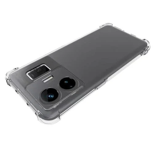 DL3 Mobilak Clear TPU Case for realme GT 3 5G / realme GT Neo 5, Camera protection, Shock-absorbing protection, Non-slip grip - Clear