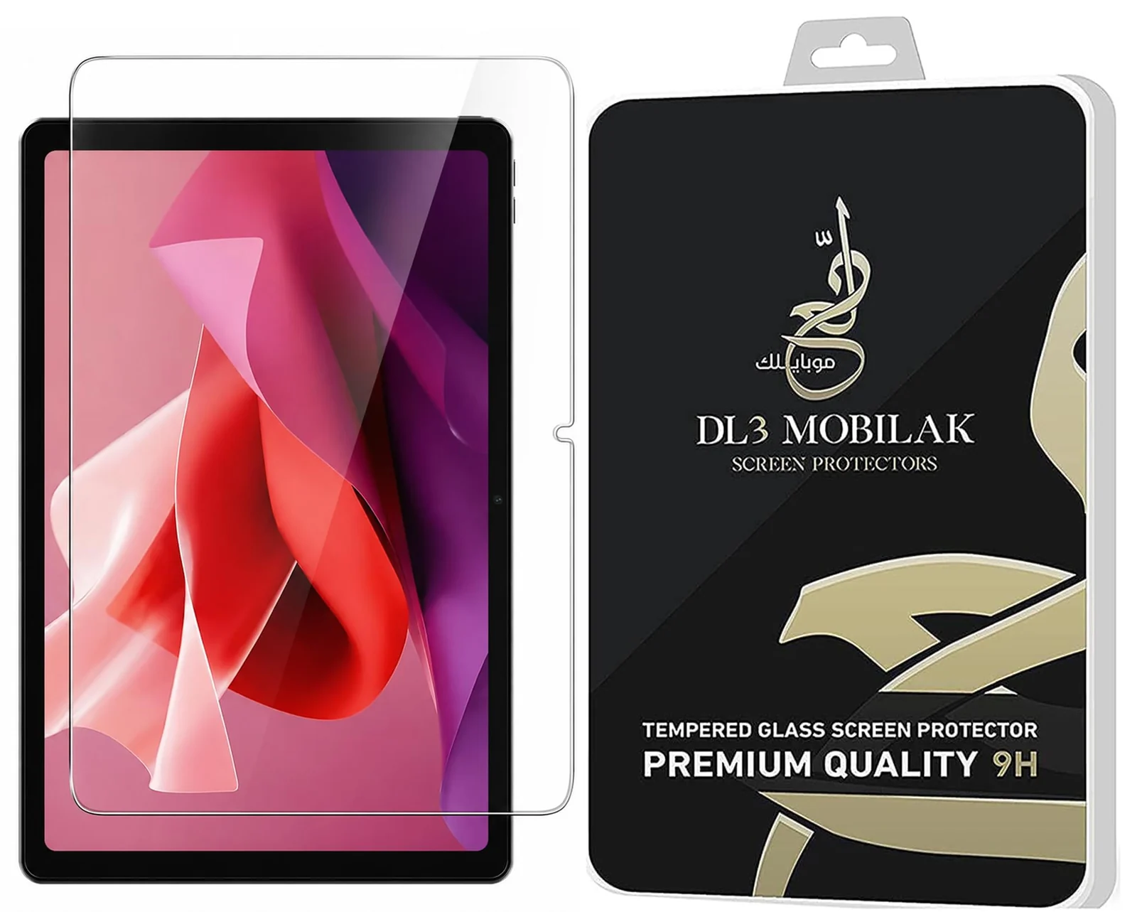 DL3 Mobilak Screen Protector For Lenovo Tab P12 12.7 Inch/Idea Tab Pro/Yoga Tab Plus 2025 (12.7-Inch) Tempered Glass Film [HD Crystal ] [Easy Installation] [Scratch Resistant] [9H Hardness] - Clear