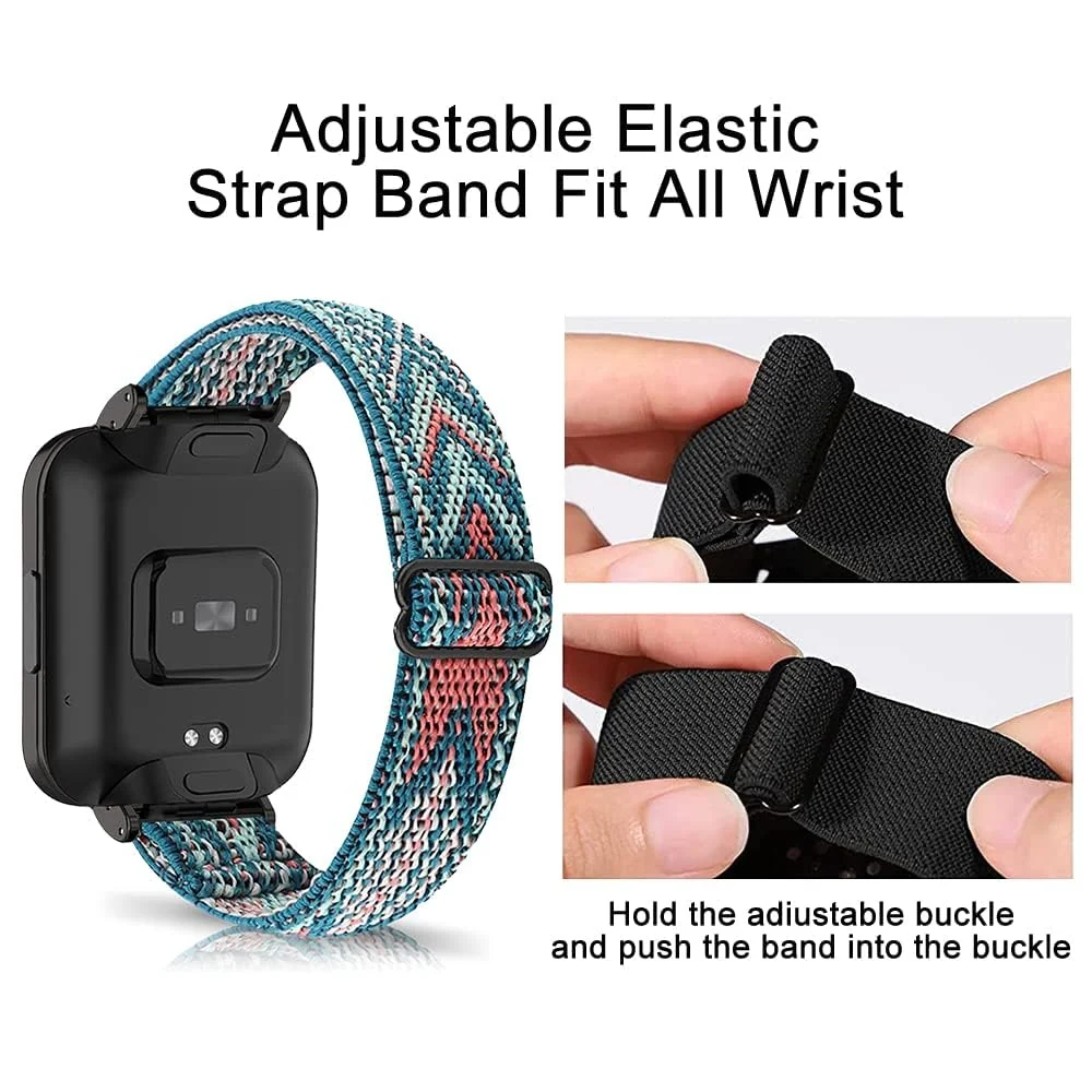 DL3 Mobilak Strap Compatible with Xiaomi Redmi Watch 2 Lite/Poco Watch/Redmi Watch 2 / Horloge 2 Bracelets, Nylon Replacement Strap Sport PU Protective Case + Watch Strap - Green Arrow