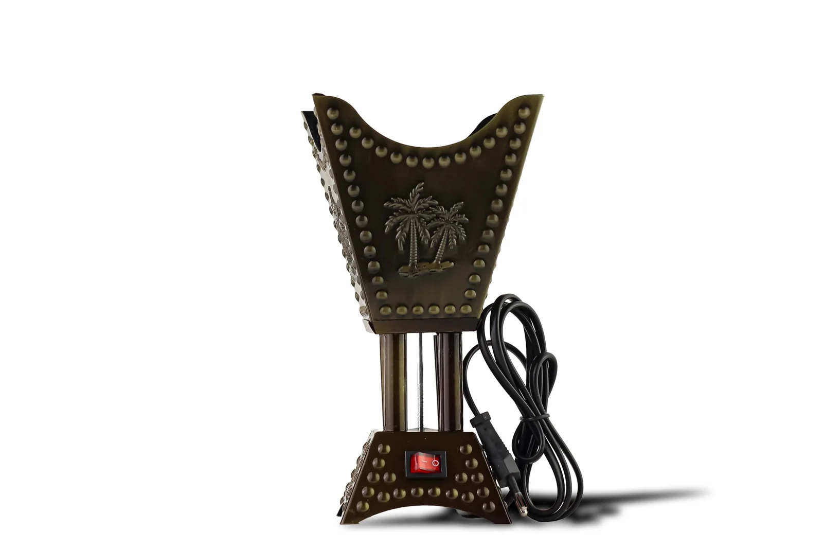 Mobigon Arabian Electric Incense Burners metal Vintage Arabic Burner, Middle Eastern Incense Holder- Electric Incense Burner Bakhoor Suitable For Arabian Oud, Home, Hotel Decor - W. Bronze