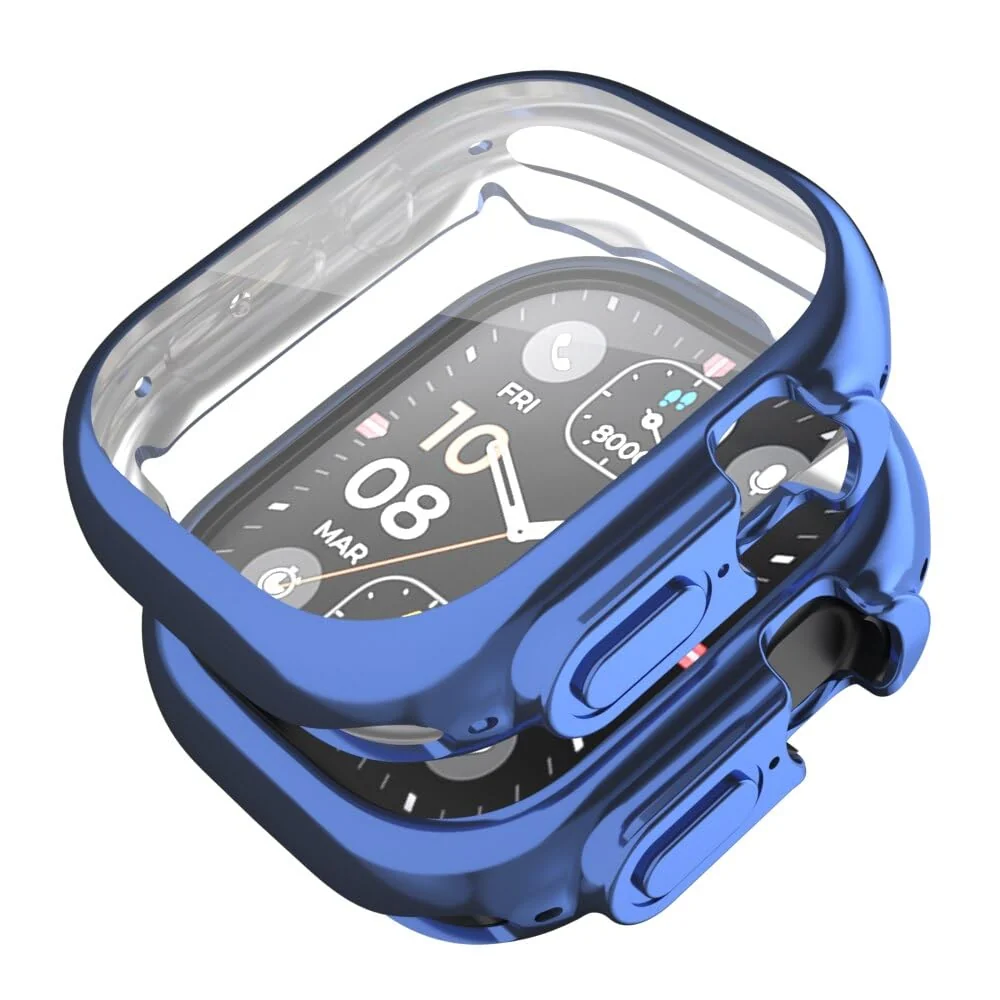 DL3 Mobilak Case Compatible with Apple Watch Ultra 49mm Case Watch Soft TPU Shockproof Cover Slim Guard Thin Bumper Shell Protector - Blue