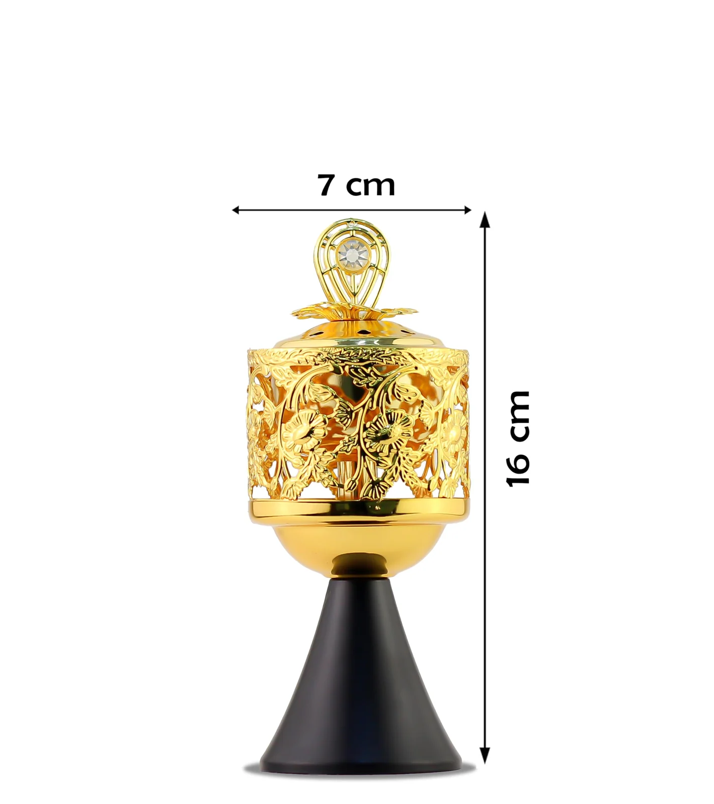Mobigon Charcoal Incense Burner, Bakhoor Burner, Oud Frankincense Incense Burner, Vintage Arabic Burner, Suitable For Arabian Oud, Yoga, Spa and Aromatherapy, Office & Home Decor - style 20