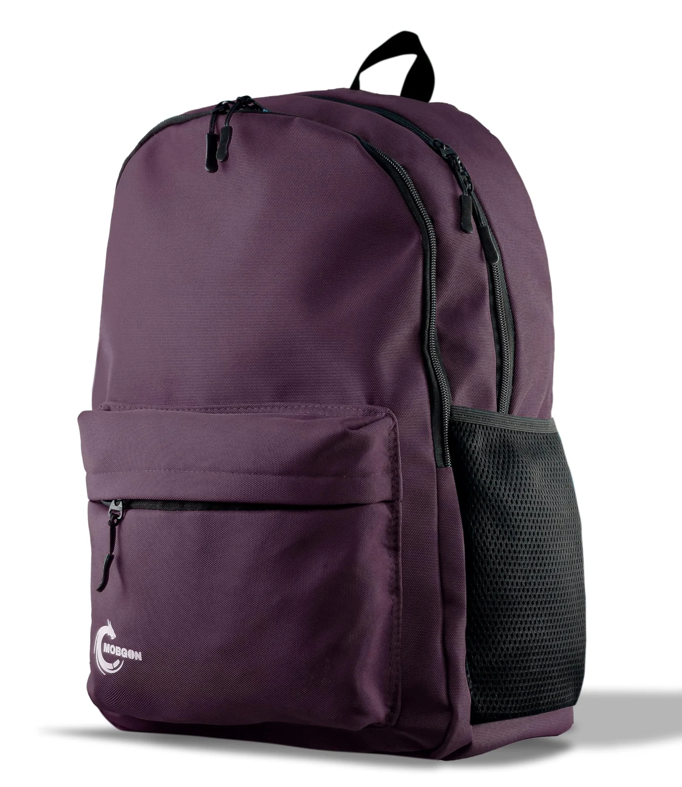 Mobigon Backpack for Student, School Bag, Large Capacity Backpack, Aesthetic Bookbag, Fashion Simple Casual Daypacks for Men Women, For School Shopping Travel Sports Vacation - Deep Purple