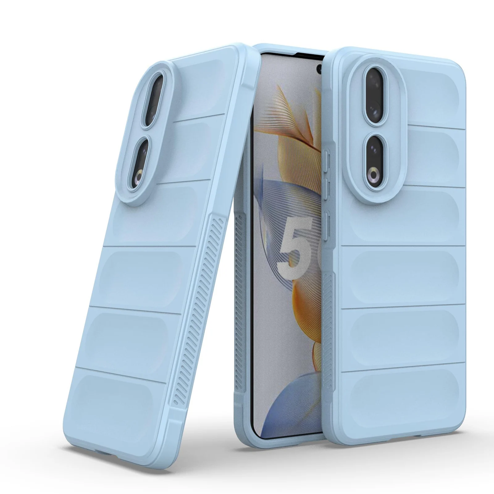 DL3 Mobilak Rugged Protective Case for Honor 90 5G, Camera protection, Shock-absorbing protection, Non-slip grip - Baby Blue