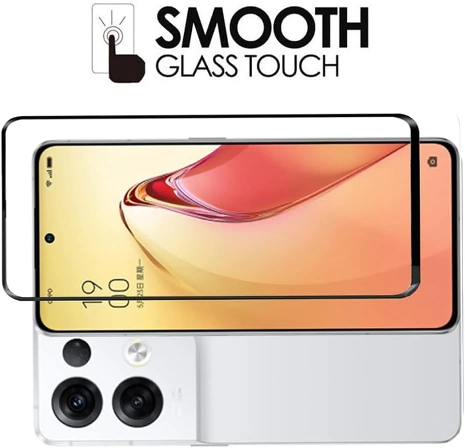 DL3 Mobilak Full Curved 5D Glass Screen Protector Full Glue For OPPO Reno 8 Pro 5G - Black