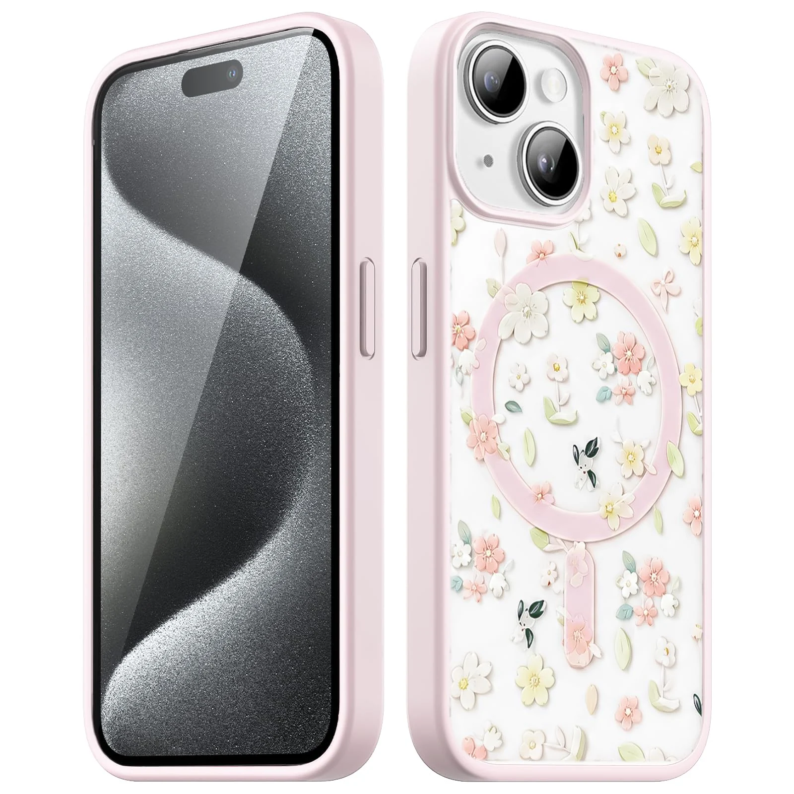 iPhone 15 (6.1-Inch — DL3 MOBILAK Clear Magnetic Phone Case Compatible with MagSafe for Apple iPhone 15