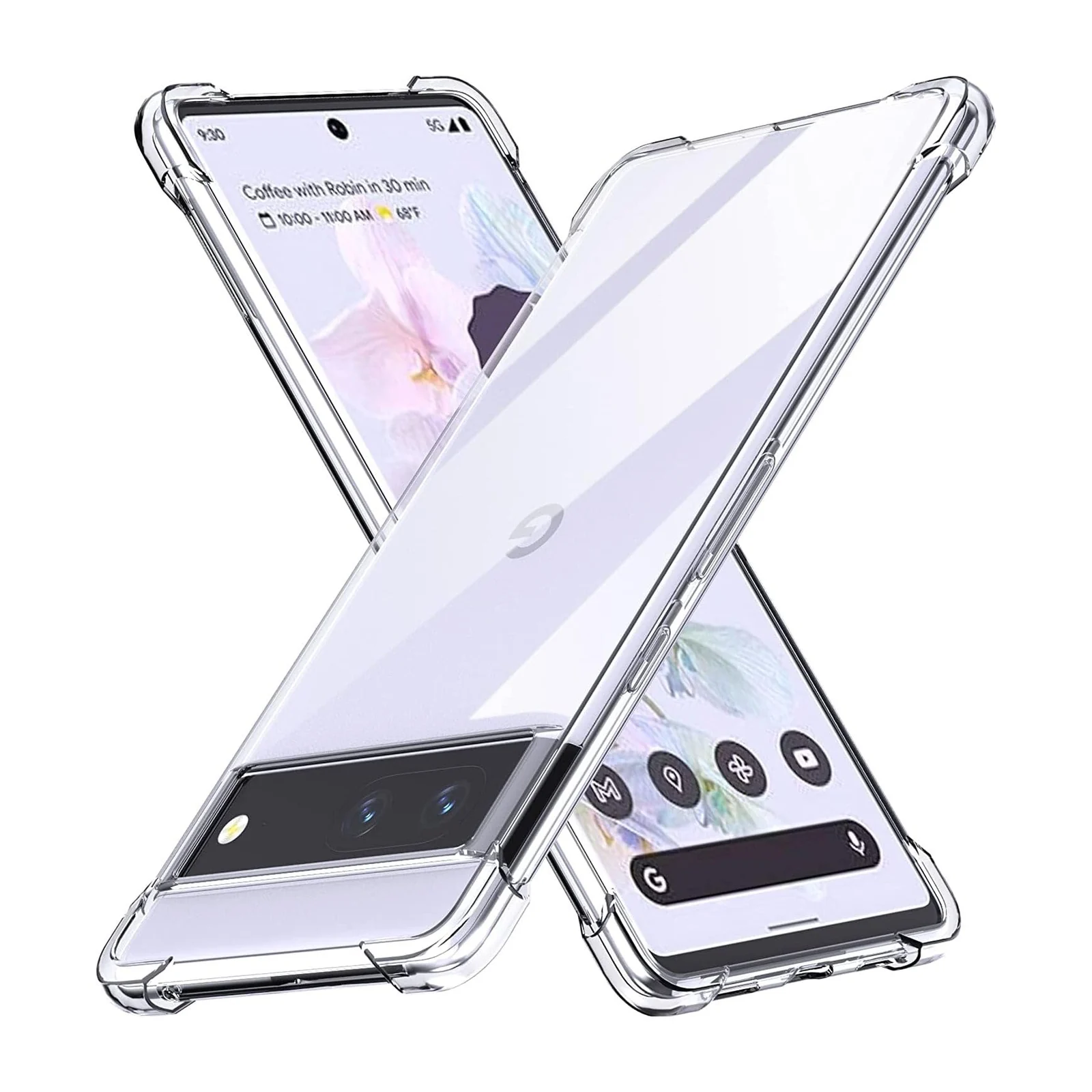 DL3 Mobilak Case Compatible with Google Pixel 7, Cover Silicone TPU Gorilla Anti-shock Protector Camera Shockproof Corners - Clear