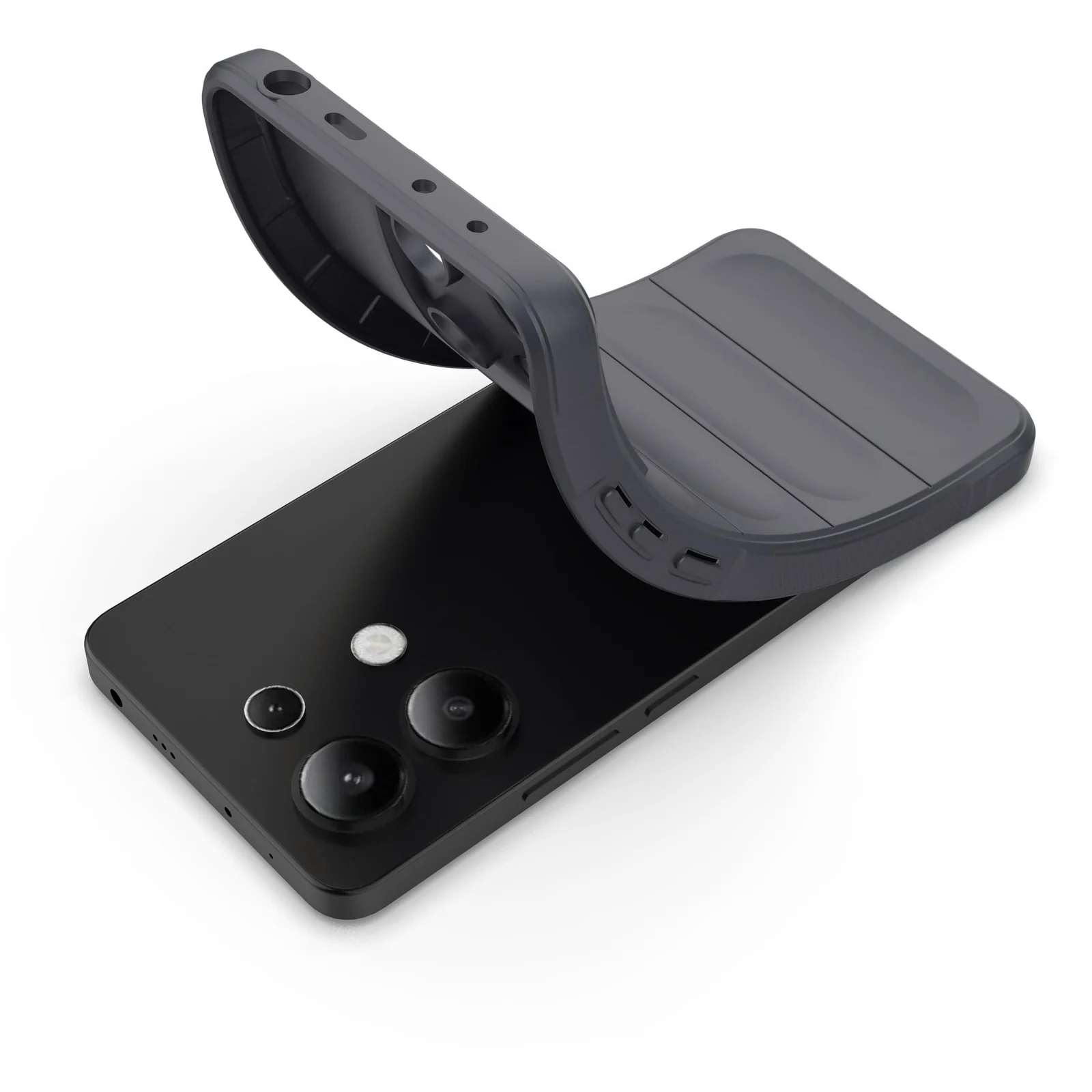 DL3 Mobilak Rugged Protective Case for Xiaomi Redmi Note 13 4G, Camera protection, Shock-absorbing protection, Non-slip grip - Dark Gray