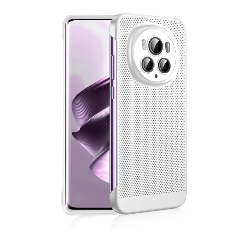 DL3 Mobilak PC Protective Case for Honor Magic 6 Pro Case 5G (2024) with Camera Protection and Shockproof Design - White