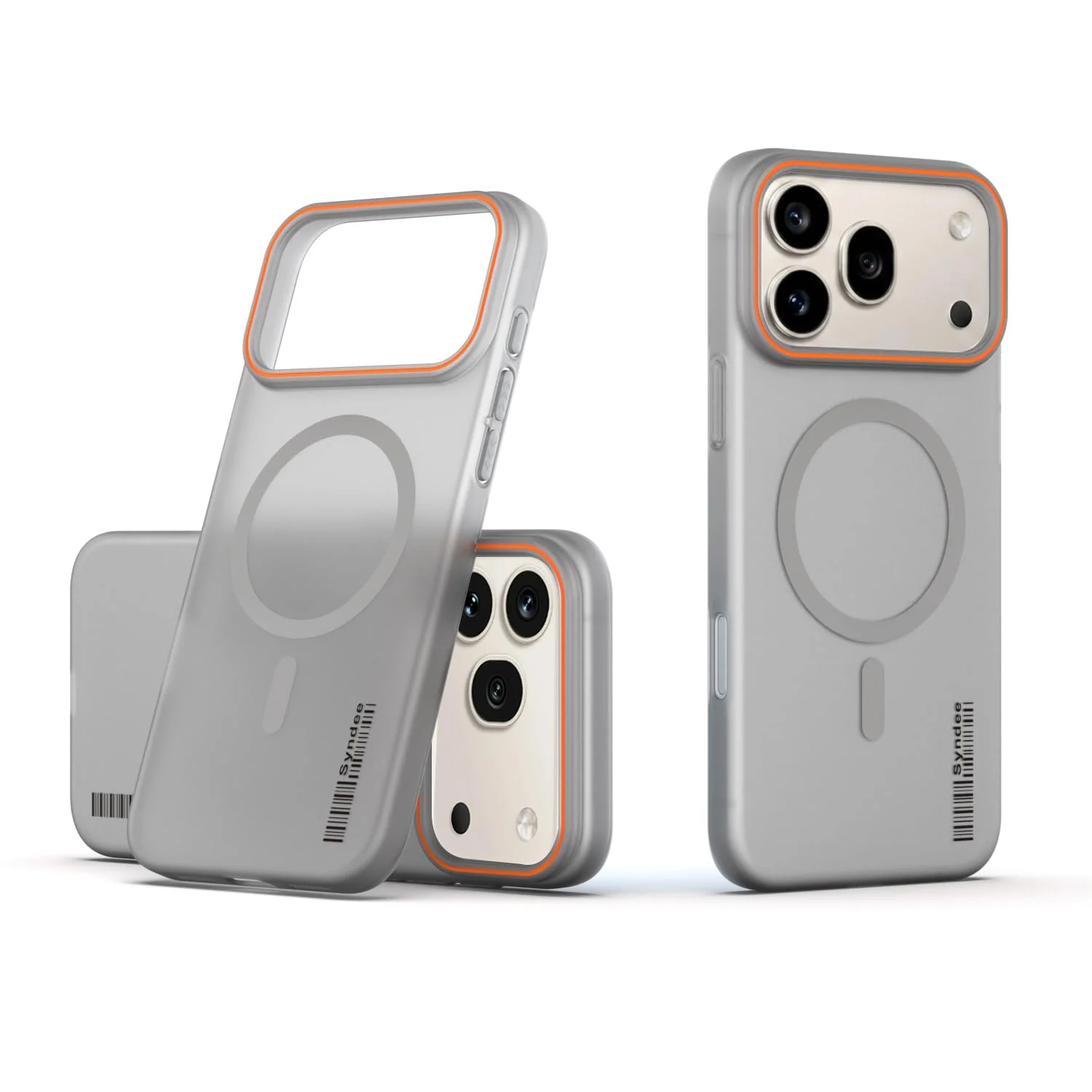 DL3 Mobilak Case Back Cover for Honor 600 Pro 5G, Sleek Frosted Translucent Back Only Compatible with Wireless Magnetic Accessories | Anti-Scratch Shockproof Phone Case - Gray