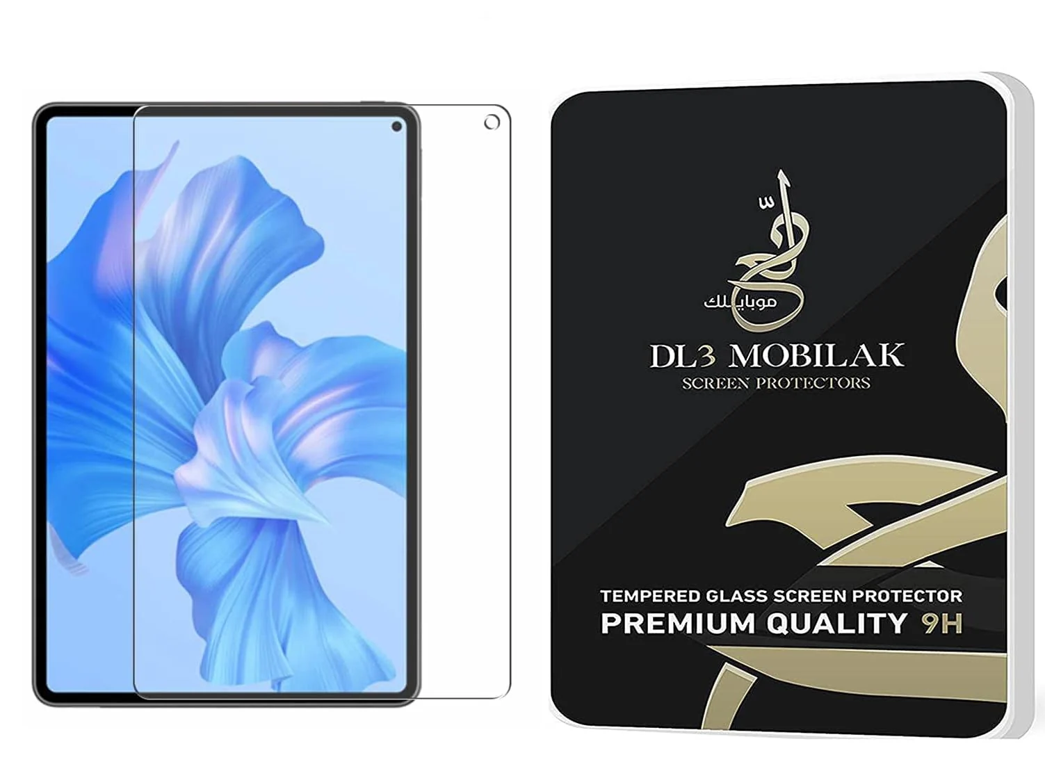 DL3 Mobilak Screen Protector For Huawei MatePad Pro 11 (2022) / 2024 Tempered Glass Film [HD Crystal ] [Easy Installation] [Scratch Resistant] [9H Hardness] - Clear
