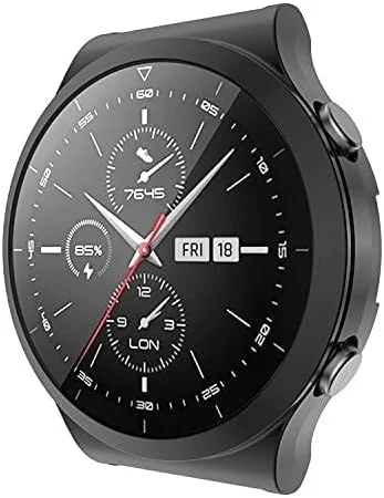 DL3 Mobilak Case Compatible with Huawei GT2 PRO Case All-Around Screen Protector Watch Soft TPU Shockproof Cover Slim Guard Thin Bumper Protector - Black