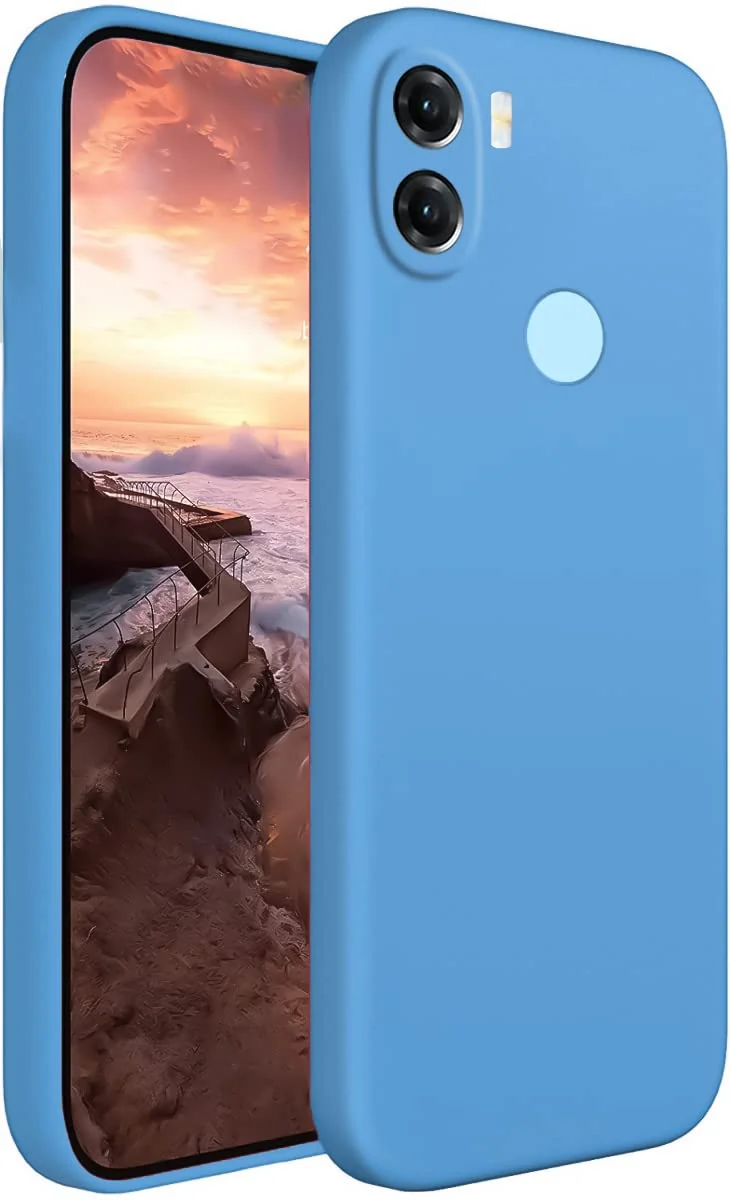 Dl3 Mobilak Xiaomi Redmi A1+ A1 Plus Case,Soft Flexible Silicone Gel Rubber Bumper Cover,Slim Fit Full Body Shockproof Protective Phone Case (Red)
