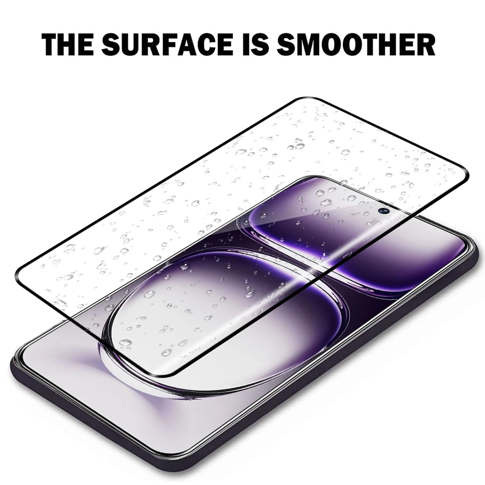 DL3 Mobilak Screen Protector for OPPO Reno 12 5G, Tempered Glass Screen Saver Premium HD Protective, Scratch Resistant, NO-Bubble, 9H Hardness, Full Coverage Film - Clear