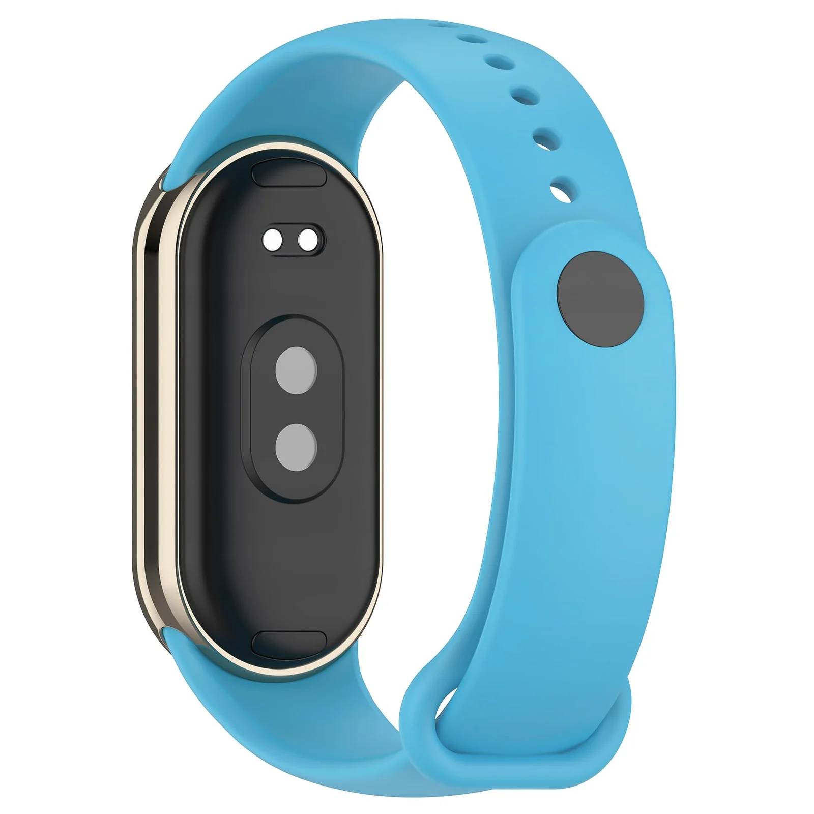 DL3 Mobilak Band Compatible with Xiaomi Mi Band 10/9/8 Replacement Strap, Silicone Skin-Friendly Wrist Strap Adjustable Sports Wristbands for Women Men Xiaomi Smart Band 8/9/10 - Sky Blue