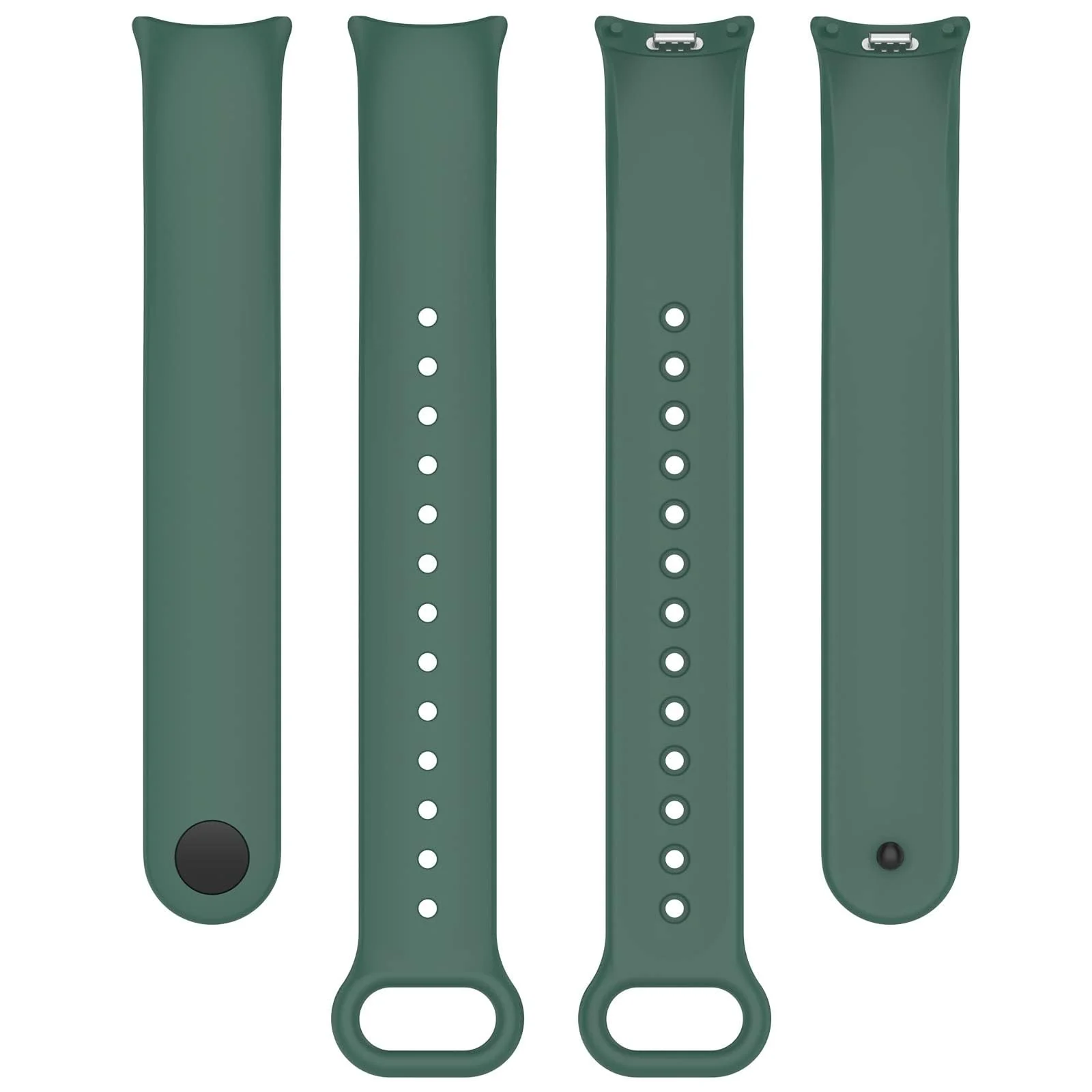 DL3 Mobilak Band Compatible with Xiaomi Mi Band 10/9/8 Replacement Strap, Silicone Skin-Friendly Wrist Strap Adjustable Sports Wristbands for Women Men Xiaomi Smart Band 8/9/10 - Green