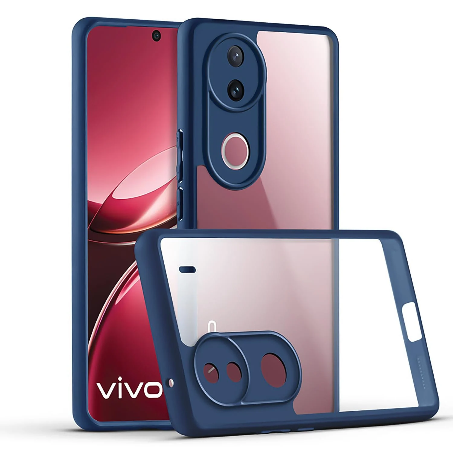 DL3 Mobilak Rugged Protective Case for vivo V50 5G / vivo V50E, Camera protection, Shock-absorbing protection, Scratch-resistant surface - Blue